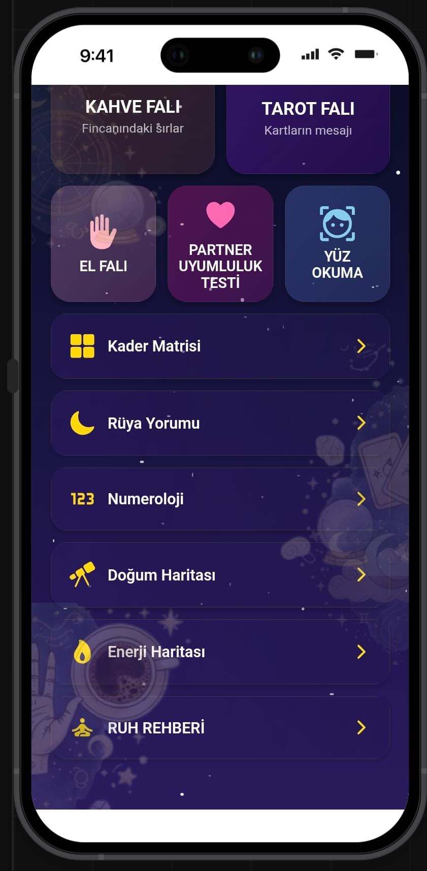 LUNARA App - Modüller